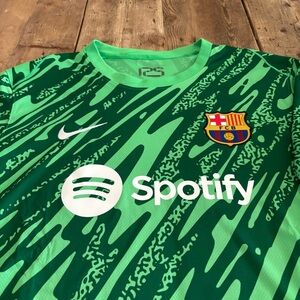 NWT Nike FC Barcelona 24/25 Stadium Goalkeeper Soccer Jersey FM8809-329 Spotify